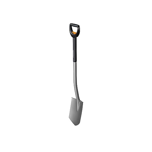 Fiskars Teleskop-Spaten für weiche, steinarme Böden, Spitz, Stiellänge: 1,05 bis 1,25 m, Hochwertiger Borstahl, Schwarz/Silber, SmartFit, 1001567 von Fiskars