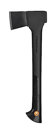 Fiskars Universalaxt, Solid, Mit Klingen- und Transportschutz, Antihaftbeschichtet, Hochwertige Stahl-Klinge/Glasfaserverstärkter Kunststoff-Stiel, Schwarz, A10, Länge: 49 cm, 1 kg, 1051085 Fiskars Universalaxt, Solid, Mit Klingen- und Transportschutz, Antihaftbeschichtet, Hochwertige Stahl-Klinge/Glasfaserverstärkter Kunststoff-Stiel, Schwarz, A10, Länge: 49 cm, 1 kg, 1051085 von Fiskars