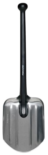 Fiskars Universalschaufel, Länge: 70 cm, Gewicht: 479 g, Aluminium-Blatt/Kunststoff-Stiel, Schwarz, 1001574 von Fiskars