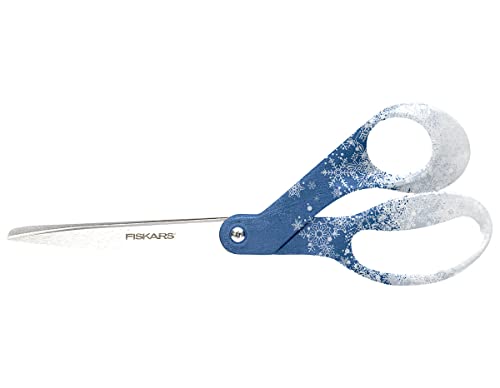 Fiskars Universalschere, Gesamtlänge: 21 cm, Qualitätsstahl/Kunststoff, Inspiration, Schneeflocke, 1063036 von Fiskars