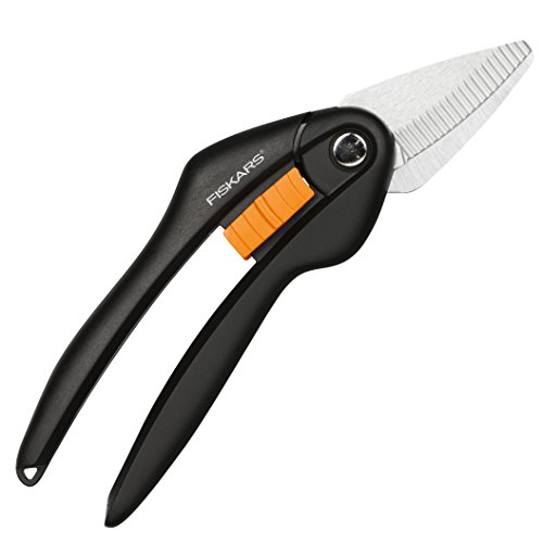 Fiskars Universalschere, Länge: 20,8 cm, Hochwertige Stahl-Klingen, Schwarz/Orange, SingleStep, SP28, 1000571 von Fiskars