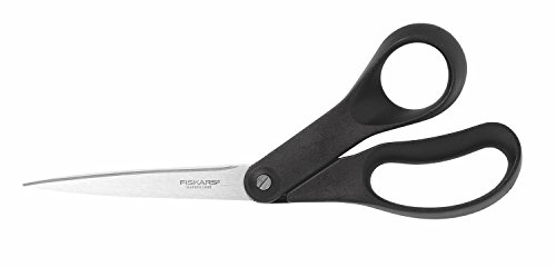 Fiskars Universalschere, Länge: 21 cm, Qualitätsstahl/Kunststoff, Essential, Schwarz, 1023817 von Fiskars