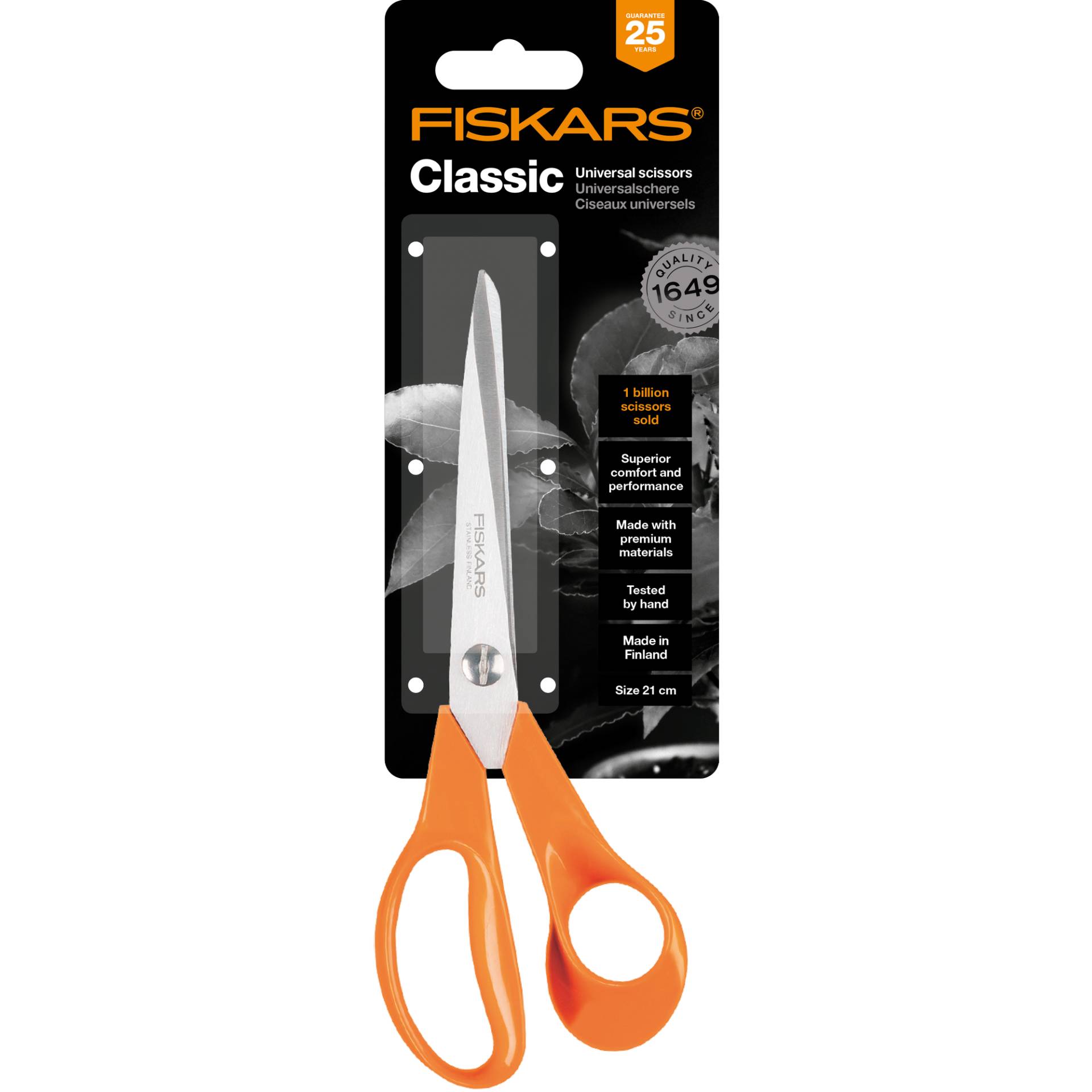Fiskars Universalschere 'Classic' S90 Stahl/Kunststoff 21 cm Fiskars Universalschere 'Classic' S90 Stahl/Kunststoff 21 cm von Fiskars