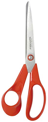 Fiskars Universalschere für Linkshänder, Länge: 21 cm, Rostfreie Stahl-Klinge/Kunststoff-Griffe, Rot, Classic, 1005147 von Fiskars