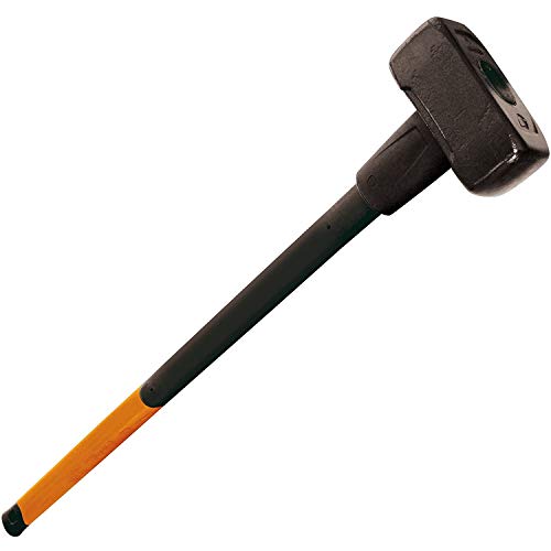 Fiskars Vorschlaghammer, Gewicht: 6,13 kg, Karbonstahl (geschmiedet), Schwarz/Orange, XXL, 1001618 von Fiskars