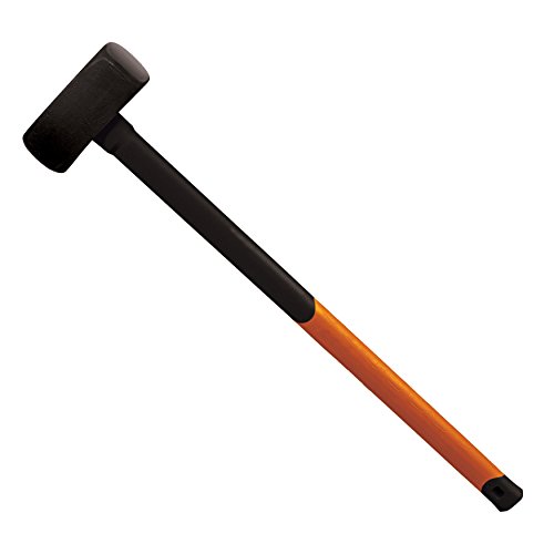 Fiskars Vorschlaghammer, Gewicht: 3,9 kg, Karbonstahl (geschmiedet), Schwarz/Orange, L, 1001619 von Fiskars
