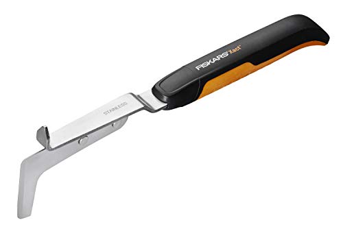 Fiskars Kleiner Fugenkratzer zum Entfernen von Unkraut und Moos, Länge: 33,8 cm, Schwarz/Orange, Hochwertiger Stahl/Glasfaserverstärkter Kunststoff, Xact, 1027045 von Fiskars