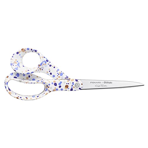 Fiskars x Iittala Designer-Universalschere, Rechtshändig, Helle, Länge: 21 cm, Edelstahl-Klingen, Inkl. blauer Geschenkbox, 1066634 von Fiskars