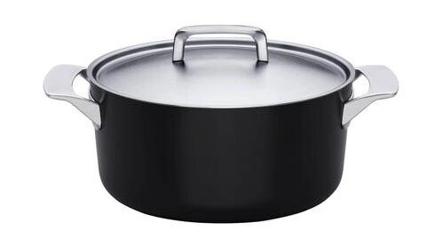 Kasserolle mit Deckel 3,5 l Rotisser schwarz von Fiskars