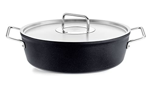 Fissler Adamant / Aluminium-Bräter (Ø 28 cm, 4,3L) Bratentopf-beschichtet mit Metall-Deckel, antihaftend - Induktion von Fissler