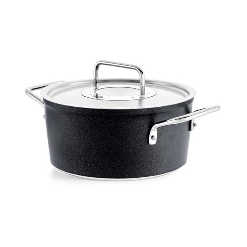 Fissler Adamant / Aluminium-Kochtopf (Ø 20 cm, 2,7L) Töpfe-beschichtet mit Metall-Deckel, antihaftend - Induktion von Fissler