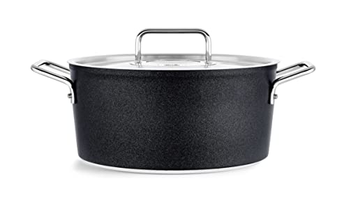 Fissler Adamant / Aluminium-Kochtopf (Ø 24 cm, 4,9L) Töpfe-beschichtet mit Metall-Deckel, antihaftend - Induktion von Fissler