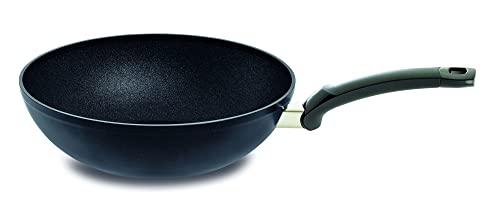 Fissler Adamant / Aluminium-Wok, Asia-Pfanne (Ø 28 cm) beschichtet, antihaftend, hoher Rand, kratzfest, alle Herdarten - Induktion von Fissler