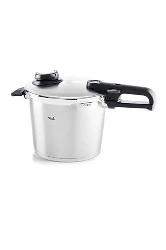 Fissler Vitavit Premium / Schnellkochtopf (6 L, Ø 22 cm) Edelstahl-Dampfkochtopf,4-Garstufen, inkl. Einsatz - Induktion von Fissler