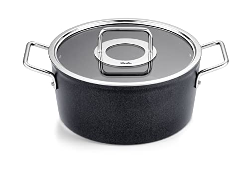 Fissler Adamant / Aluminium-Kochtopf (Ø 24 cm, 4,9L) Töpfe-beschichtet mit Glas-Deckel, antihaftend - Induktion von Fissler