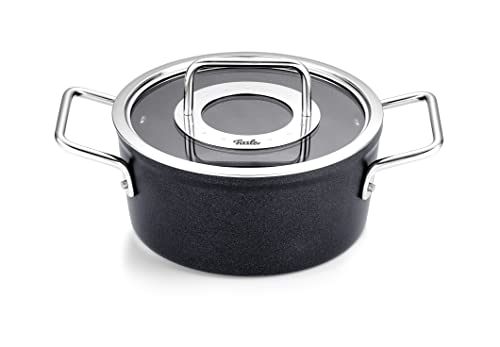 Fissler Adamant/Aluminium-Kochtopf (Ø 18 cm, 2L) Töpfe-beschichtet mit Glas-Deckel, antihaftend - Induktion von Fissler
