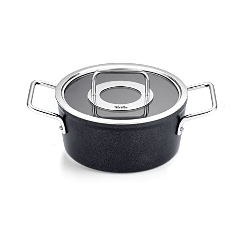 Fissler Adamant / Aluminium-Kochtopf (Ø 20 cm, 2,7L) Töpfe-beschichtet mit Glas-Deckel, antihaftend - Induktion von Fissler