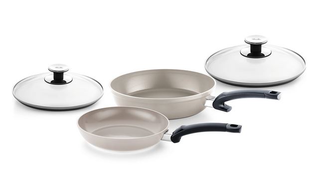 Fissler Ceratal Comfort® Pfanne 2er-Set in Grösse 28/24cm mit 2 Glasdeckel von Fissler