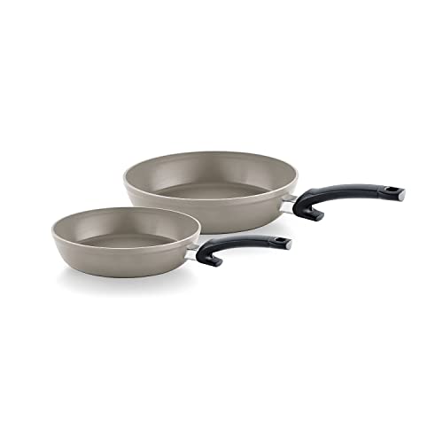 Fissler Ceratal Comfort Pfannen-Set / 2-teilig, Aluminium-Pfanne, Keramik-beschichtet (24+28 cm) Ceramic Bratpfanne antihaftend – Induktion von Fissler