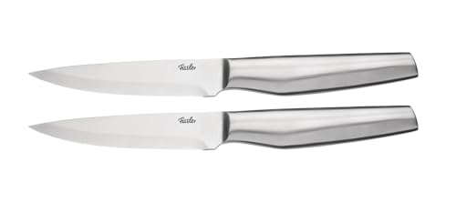 Fissler Essential/Edelstahl Steakmesser-Set, 2-teilig (11 cm) mit Wellenschliff, rostfrei, Spülmaschinen-geeignet, handlich Fissler Essential/Edelstahl Steakmesser-Set, 2-teilig (11 cm) mit Wellenschliff, rostfrei, Spülmaschinen-geeignet, handlich von Fissler
