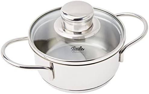 Fissler Kochtopf häppchen, Edelstahl 18/10 (2-tlg), Induktions-geeignet, inklusive Glasdeckel von Fissler