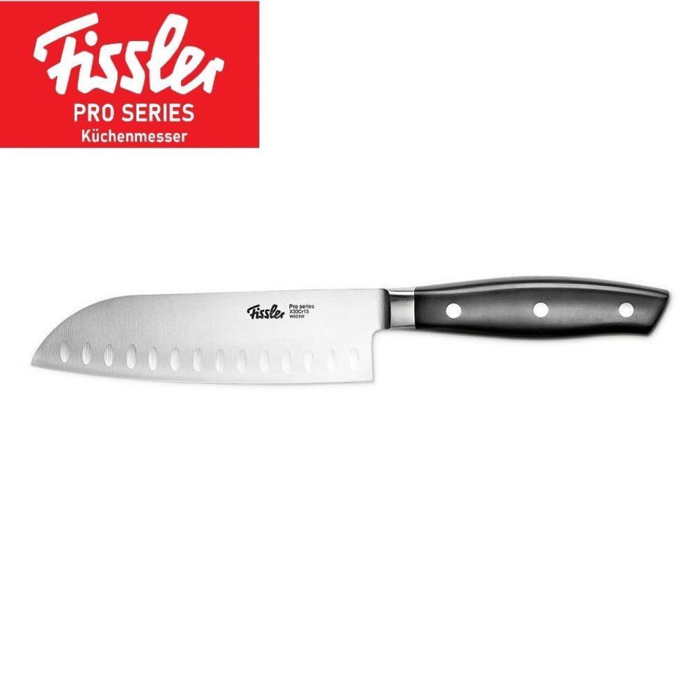 Fissler Messer-Set Profi Küchenmesser Kochmesser Fleischmesser Brotmesser Sushimesser (rostfrei, vernietete Griffe, Spülmaschinenfest, Gemüsemesser, Messer, gehärtete Spezialklingen, extra scharf), Messerset, Küchenmesser Fleischmesser, Allzweckmesser Sushi Messer von Fissler