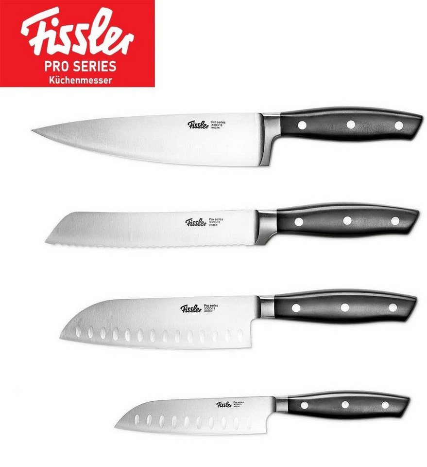 Fissler Messer-Set Profi Messer - Edelstahl Messer mit Spezialklinge (4-tlg) von Fissler