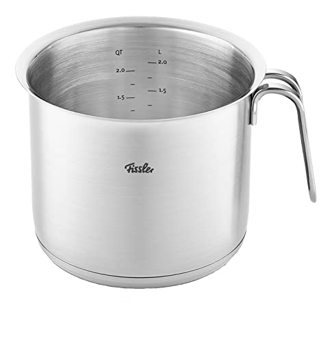 Fissler Original-Profi Collection / Edelstahl-Milchtopf (2,6 L, Ø 16 cm) Kochtopf mit Schüttrand und Innenskalierung - Induktion von Fissler