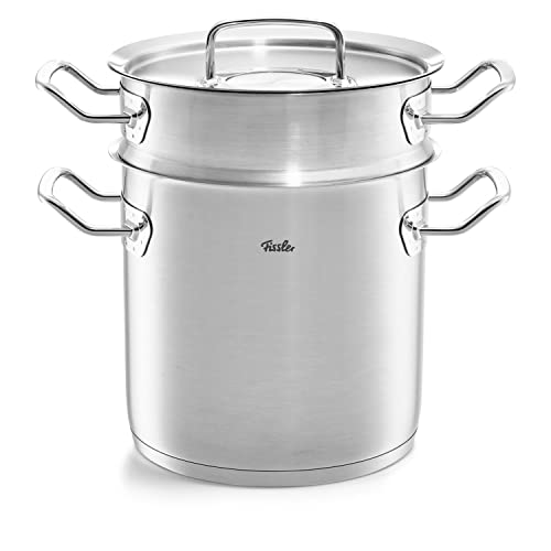 Fissler Original-Profi Collection Multistar / Edelstahl-Topf (Ø 20 cm, 6 L) hoher Kochtopf mit Deckel, Siebeinsatz zum Dünsten und Garen, - Induktion von Fissler