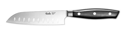 Fissler PROFI Santoku Messer 130mm - Hochwertig, Klinge 13cm, Spezialklingen-Edelstahl geschmiedet - scharf, Santokumesser Rostfrei, asiatisches Küchenmesser breites Klingenblatt von Fissler