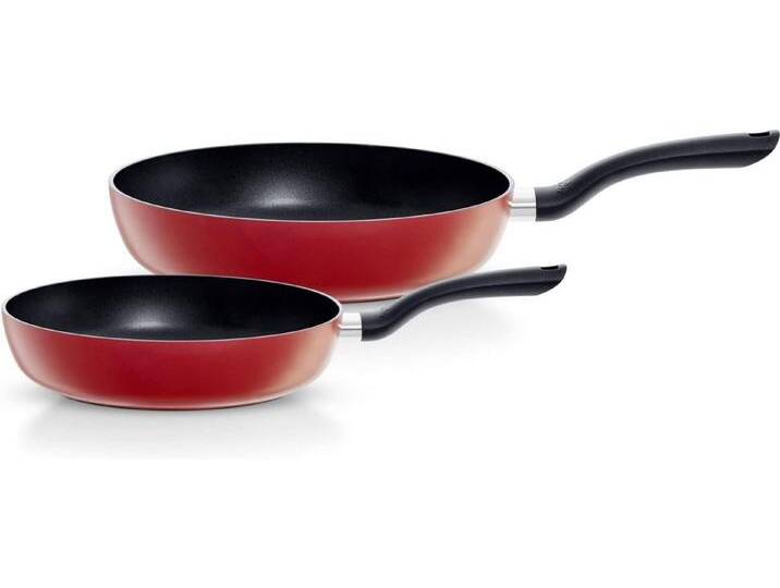 Fissler Pfannen-Set Cenit® Red, Aluminium (Set, 2-tlg., Pfanne 24 + 28 cm), antihaftbeschichtet, rot von Fissler