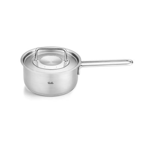 Fissler Pure Collection / Edelstahl-Stielkasserolle (Ø 16 cm, 1,4L) inkl. Metall-Deckel, Innenskalierung - Induktion von Fissler