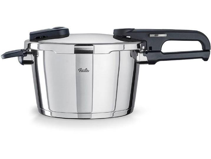 Fissler Schnellkochtopf Vitaquick® Edition, Edelstahl 18/10 (Set, 2-tlg., Schnellkochtopf 4,5 oder 6 Liter mit Deckel und Dünsteinsatz), Made in Germany von Fissler