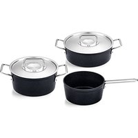 Fissler Topf-Set "Adamant", Aluminium, (Set, 3 tlg., Kochtopf 20 cm, Bratentopf 24 cm, Stielkasserolle 18 cm) von Fissler