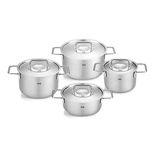 Fissler Topf-Set Fissler Pure Collection, Edelstahl 18/10 (Set, 4-tlg., Kochtopf 16/20/24 + Bratentopf 20cm), Made in Germany von Fissler