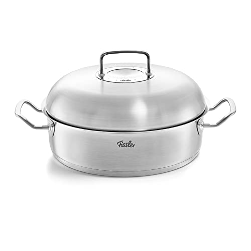 Fissler Original-Profi Collection / Edelstahl-Bräter (4,8 L - Ø 28 cm) Schmortopf rund, Bratentopf mit Metall-Deckel - Induktion von Fissler