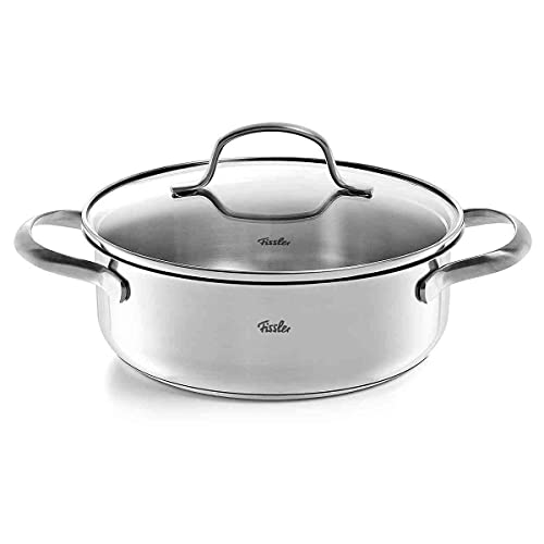 Fissler San Francisco / Edelstahl-Bratentopf (1,2 L - Ø 16 cm) Bräter mit Glas-Deckel, Schüttrand, energiesparend - auch Induktion von Fissler