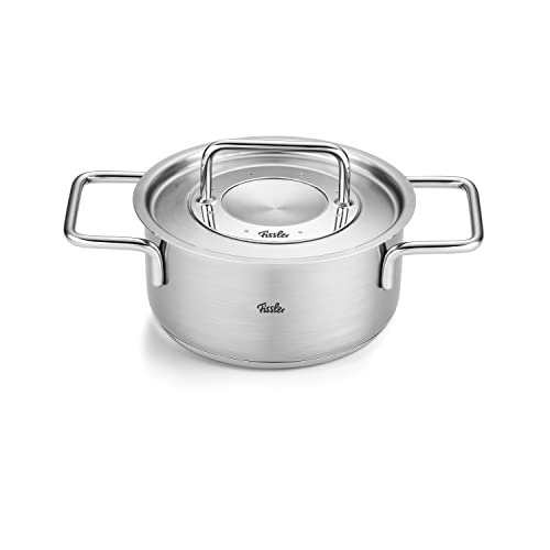 Fissler Pure Collection / Edelstahl-Kochtopf (Ø 16 cm, 1,9L) Töpfe inkl. Metall-Deckel, Innen-Skalierung – Induktion von Fissler