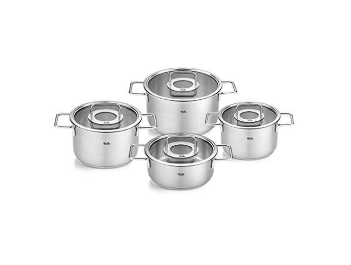 Topf-Set FISSLER Fissler Pure Collection , silber (silberfarben), Töpfe, Made in Germany von Fissler