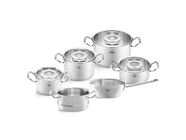 Topf-Set FISSLER Original-Profi Collection , silber (silberfarben), Töpfe, Made in Germany von Fissler