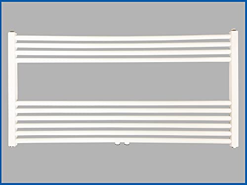 Badheizkörper SMYRNA Plus Weiß 1000 x 800 mm. Gerade mit Mittelanschluss SONDERMAß Handtuchtrockner Handtuchwärmer von FistConcept