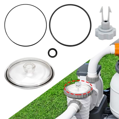 3 O-Ringe Pool Laubfalle Abdeckung Deckel Kompatibel mit Intex 12 Zoll Sandfilterpumpe - Ersatz SF15110 Laubfallenabdeckung und Ventil für Intex Filterkorbdeckel und Poolpumpenfilter 3 O-Ringe Pool Laubfalle Abdeckung Deckel Kompatibel mit Intex 12 Zoll Sandfilterpumpe - Ersatz SF15110 Laubfallenabdeckung und Ventil für Intex Filterkorbdeckel und Poolpumpenfilter von Fistihon