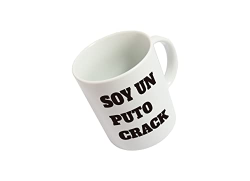 Fisura | Tasse für Kaffee und Frühstück, Kollektion Soy ein P, Geschenk für Damen und Herren, 355 ml (Crack) von FISURA