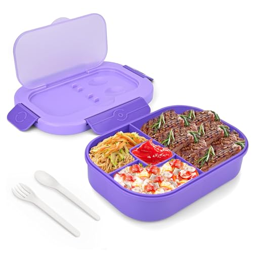 Fisynug 1300 ml Lunchbox für Erwachsene Kinder Auslaufsichere Bento-Lunchbox mit 3 Fächern Lebensmittelbehälter mit Besteck BPA-frei Wiederverwendbar Mikrowellengeeignet Fisynug 1300 ml Lunchbox für Erwachsene Kinder Auslaufsichere Bento-Lunchbox mit 3 Fächern Lebensmittelbehälter mit Besteck BPA-frei Wiederverwendbar Mikrowellengeeignet von Fisynug
