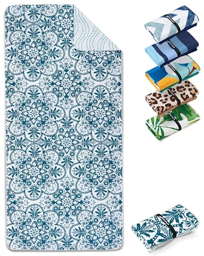 Fit-Flip Strandtuch XXL - Mikrofaser Badetuch - Strandtücher leicht und schnelltrocknend - 100% recyceltes Mikrofaser Handtuch - Strandhandtuch zum Baden (Portugal 160x90cm) von Fit-Flip
