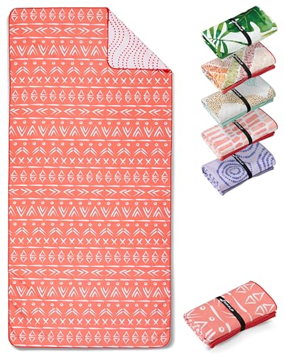 Fit-Flip Strandtuch XXL - Mikrofaser Badetuch - Strandtücher leicht und schnelltrocknend - 100% recyceltes Mikrofaser Handtuch - Strandhandtuch zum Baden (Tepee 160x90cm) von Fit-Flip