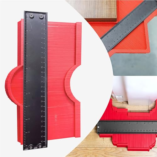FitEasy® Konturenlehre Duplikator 25.4 cm breites Profillehre Werkzeug Konturenlehre Duplikator Präzises Messen von unregelmäßigen Formen für Laminat Holzbearbeitung Fliesen und Bodenbelag Werkzeuge - von FitEasy