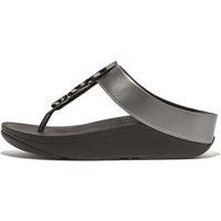 Fitflop Dianette "HALO BEAD-CIRCLE METALLIC TOE-POST SANDALS", Pool Slides, Pantolette mit dämpfender Zwischensohlentechnologie von FitFlop