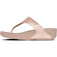 Fitflop Dianette "LULU LEATHER TOEPOST", Pool Slides, Pantolette, Badeschuh mit Keilabsatz von FitFlop