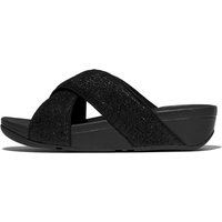 Fitflop Pantolette "LULU CRINKLED SHIMMER", Slides, Badeschuh, Abendmode mit Glitter von FitFlop